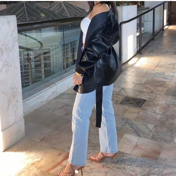 Aritzia Jackets & Blazers - Black babaton leather jacket